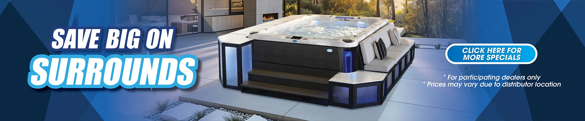 Calspas hot tub being used in a family setting - Oakpark